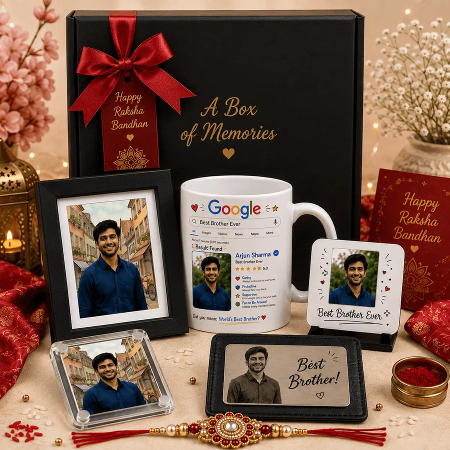 A Box of Memories Rakhi Hamper For Brother